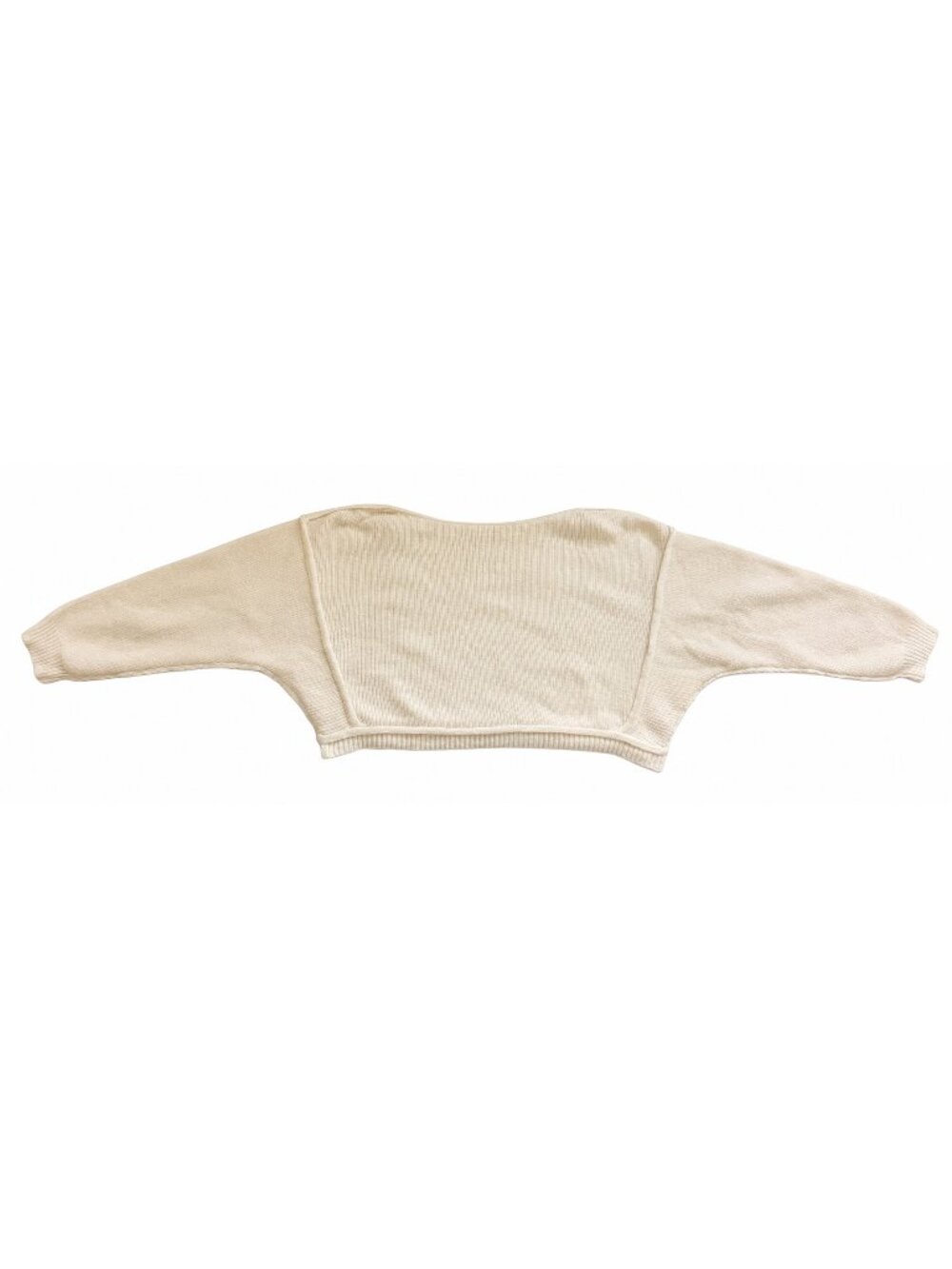 Altar’d State Cream Cropped Knit Sweater Small Relaxed Fit Never Worn